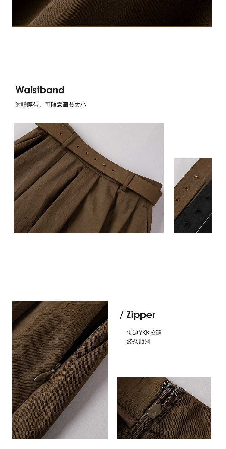 Women’s Pleated A-Line Skirt