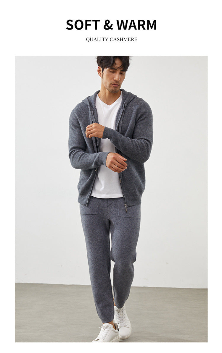 Men’s Cashmere-Wool Straight-Leg Pants