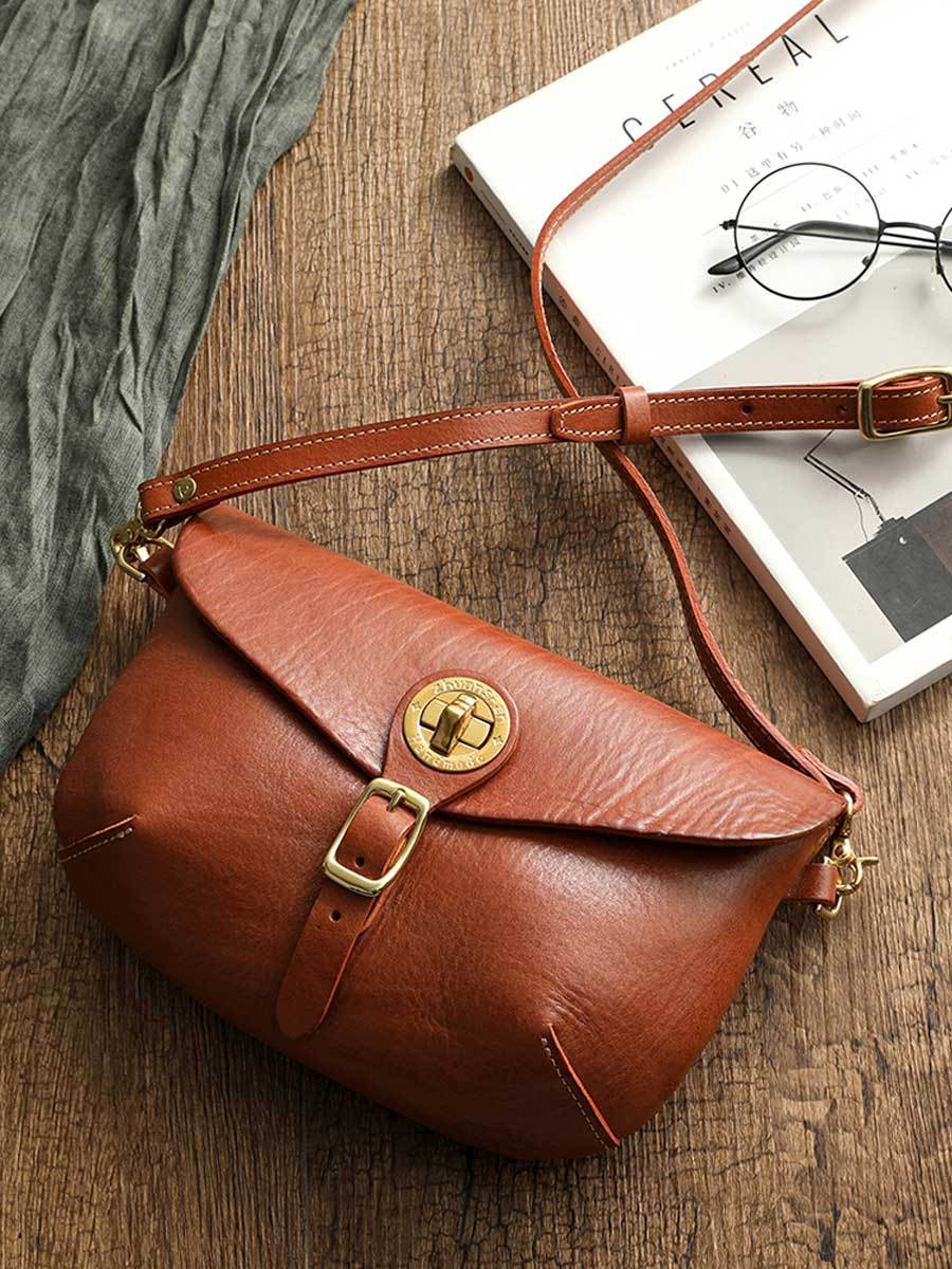 Genuine Leather Vintage Saddle Bag