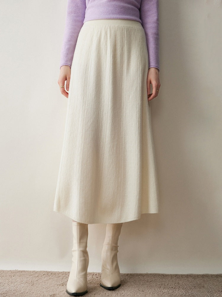 Women’s Cashmere-Style A-Line Skirt
