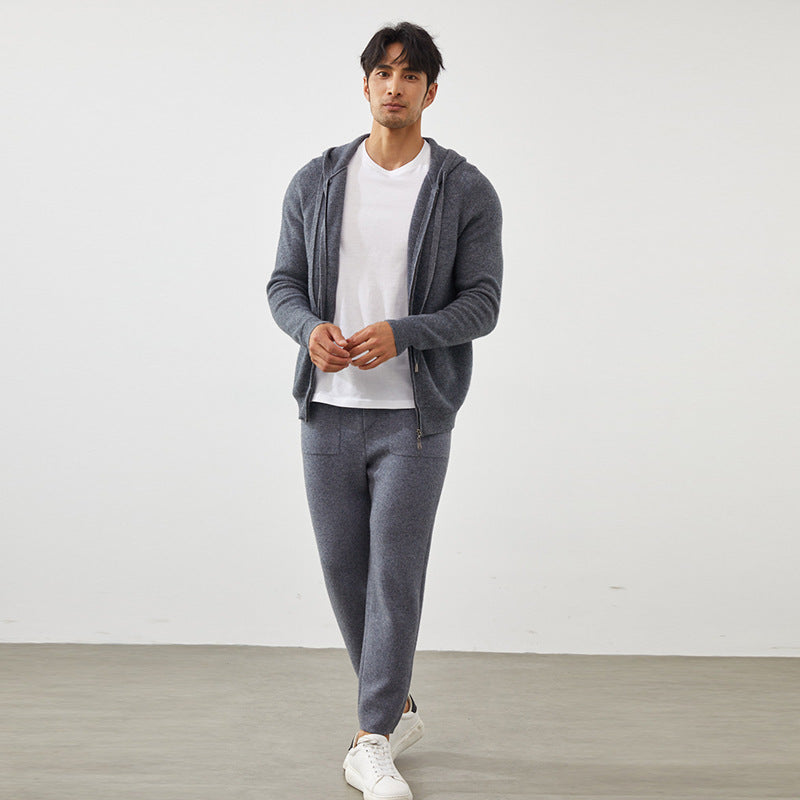 Men’s Cashmere-Wool Straight-Leg Pants