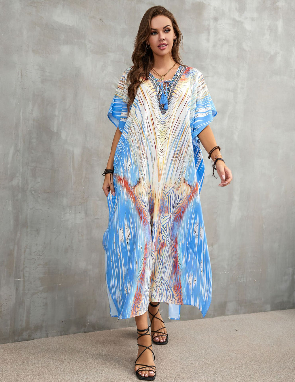 Printed Beach Cover-Up