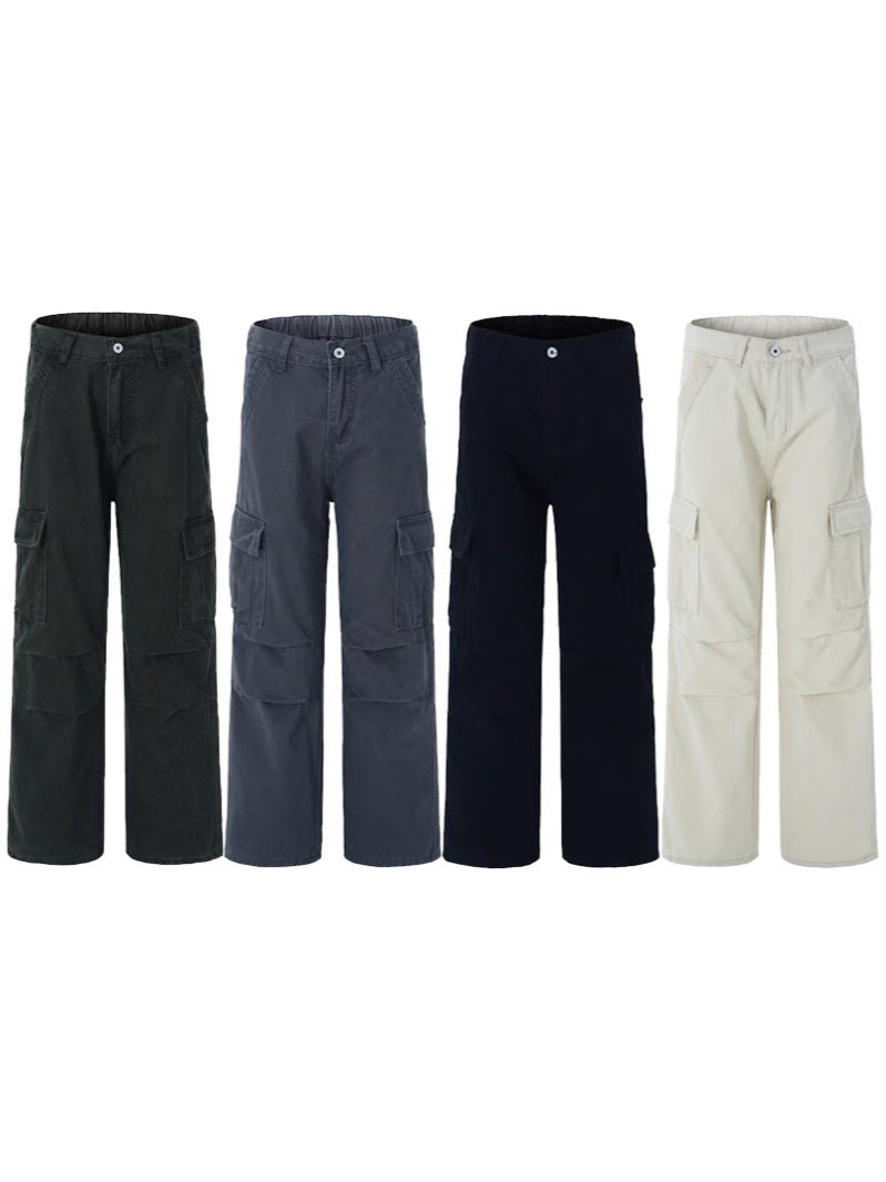 Vintage Wide-Leg Utility Pants