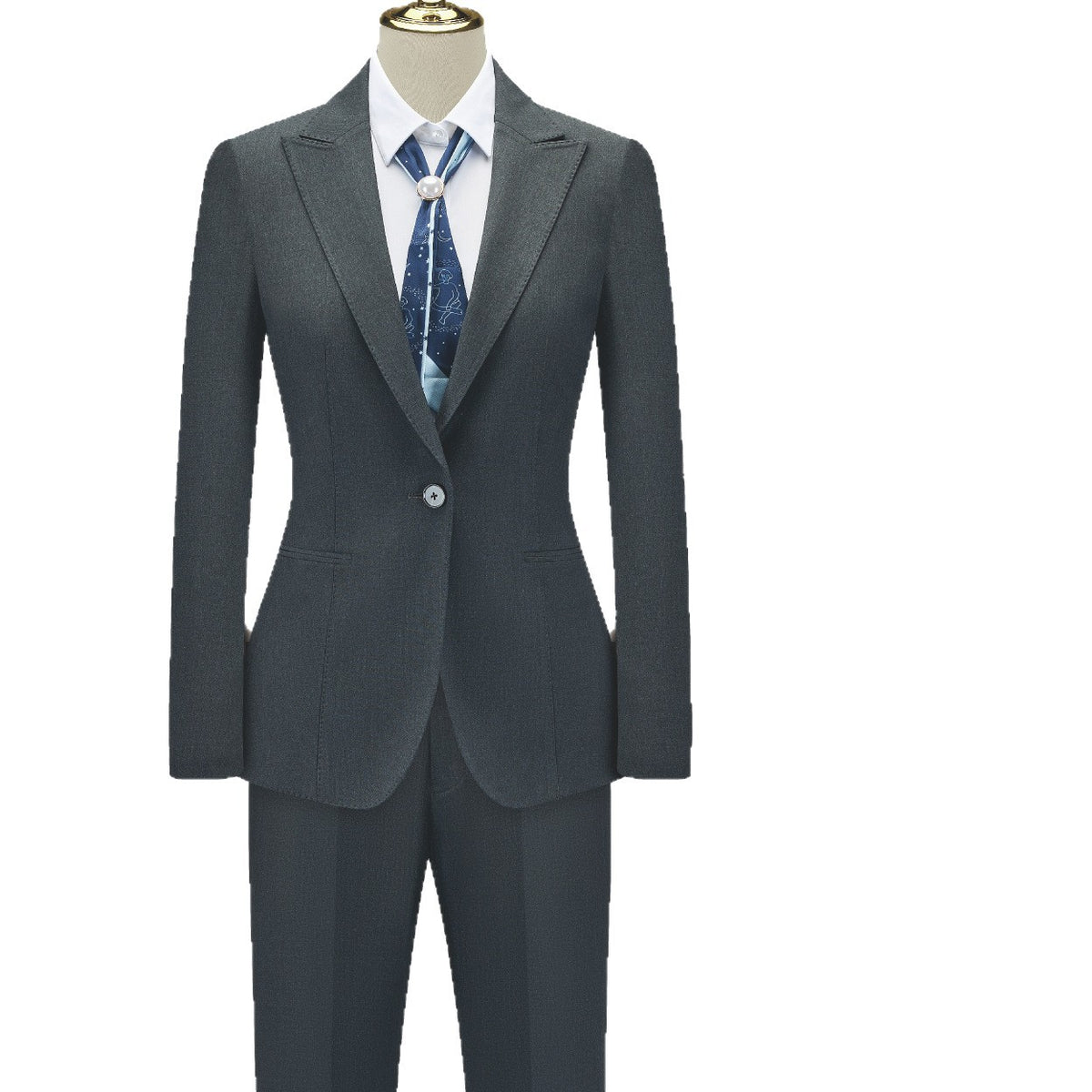 Women's Business Formal Suit, Antibacterial and Anti-Wrinkle Jacket, High-End Bank Workplace Summer Style High-End Work Clothes