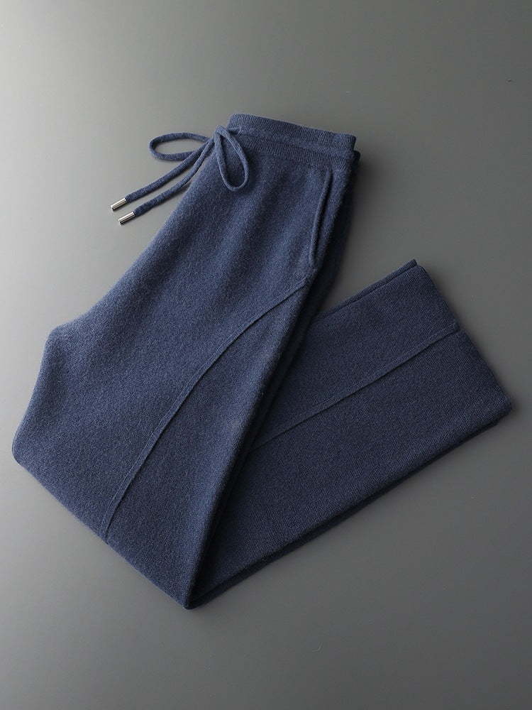 Men’s Cashmere-Style Straight-Leg Pants