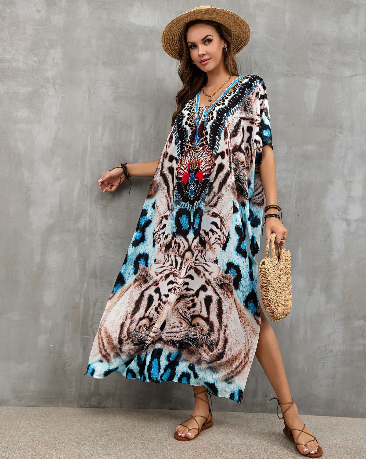 Printed Beach Cover-Up