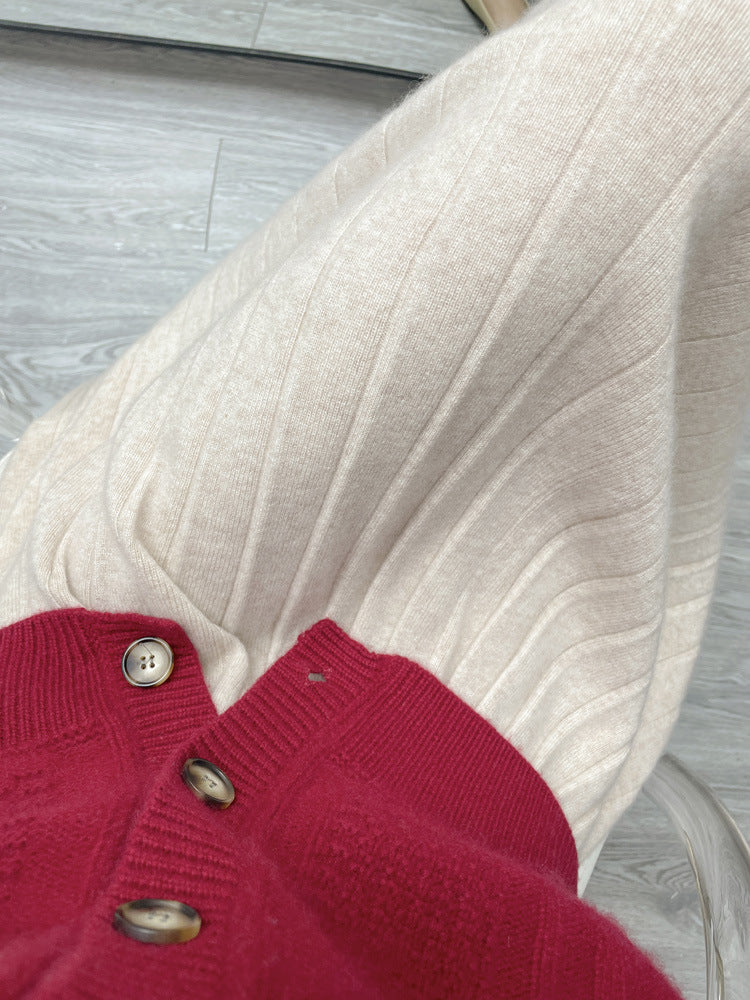 Women’s Cashmere-Wool Pleated Skirt