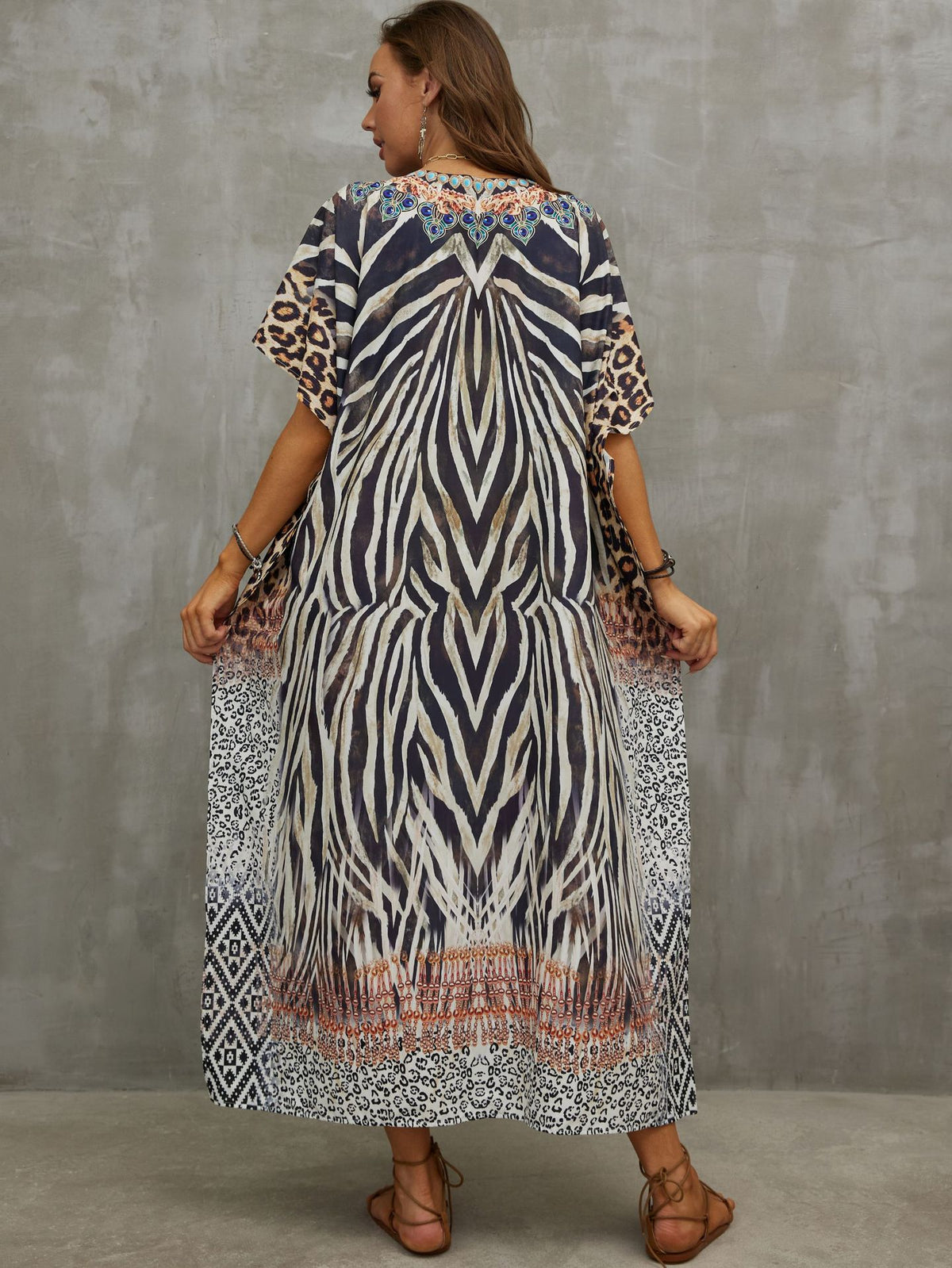 Printed Beach Cover-Up