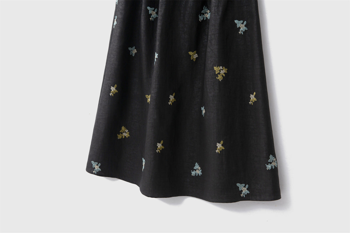 Women’s Mulberry Silk Embroidered Skirt