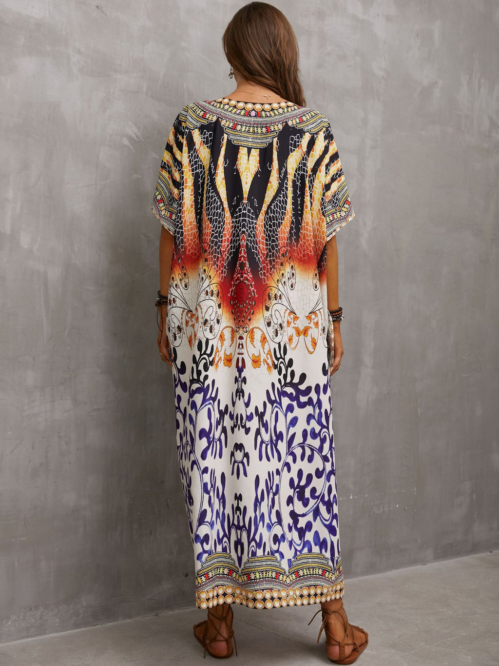 Printed Beach Cover-Up