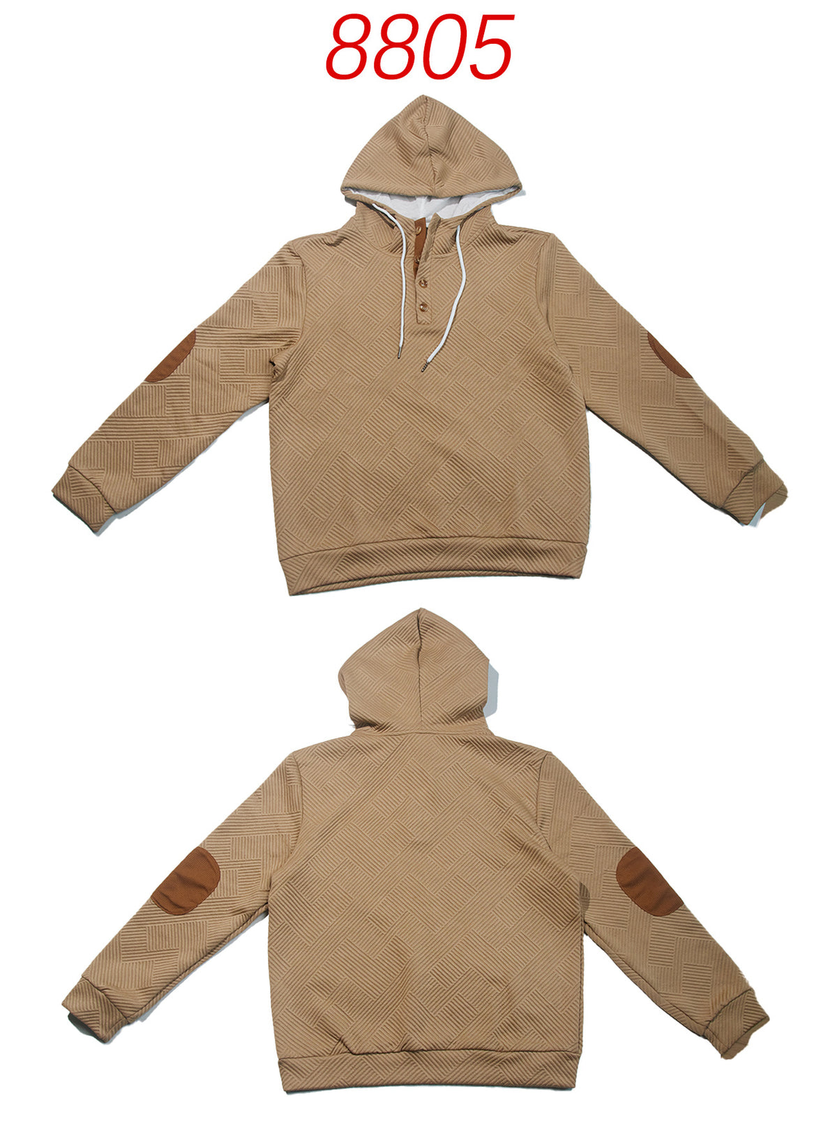 Men's Jacquard Hooded Sweatshirt