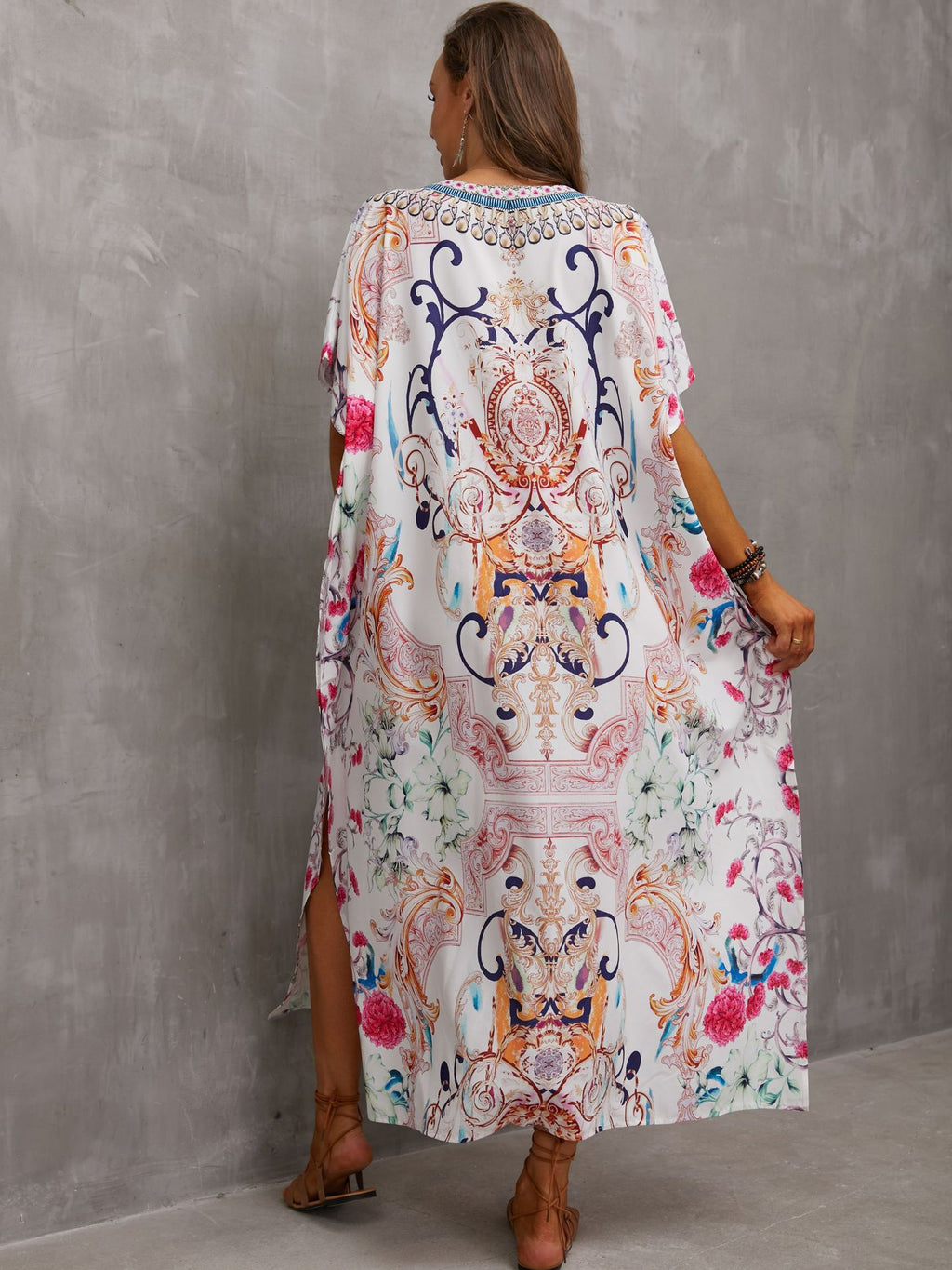 Printed Beach Cover-Up