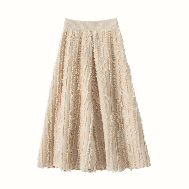 Women’s Cashmere A-Line Midi Skirt