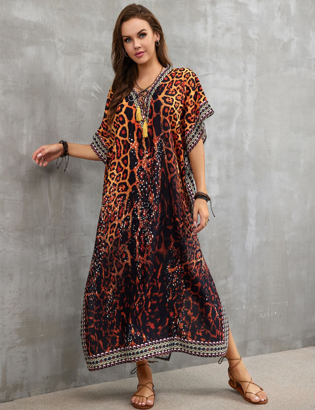 Printed Beach Cover-Up
