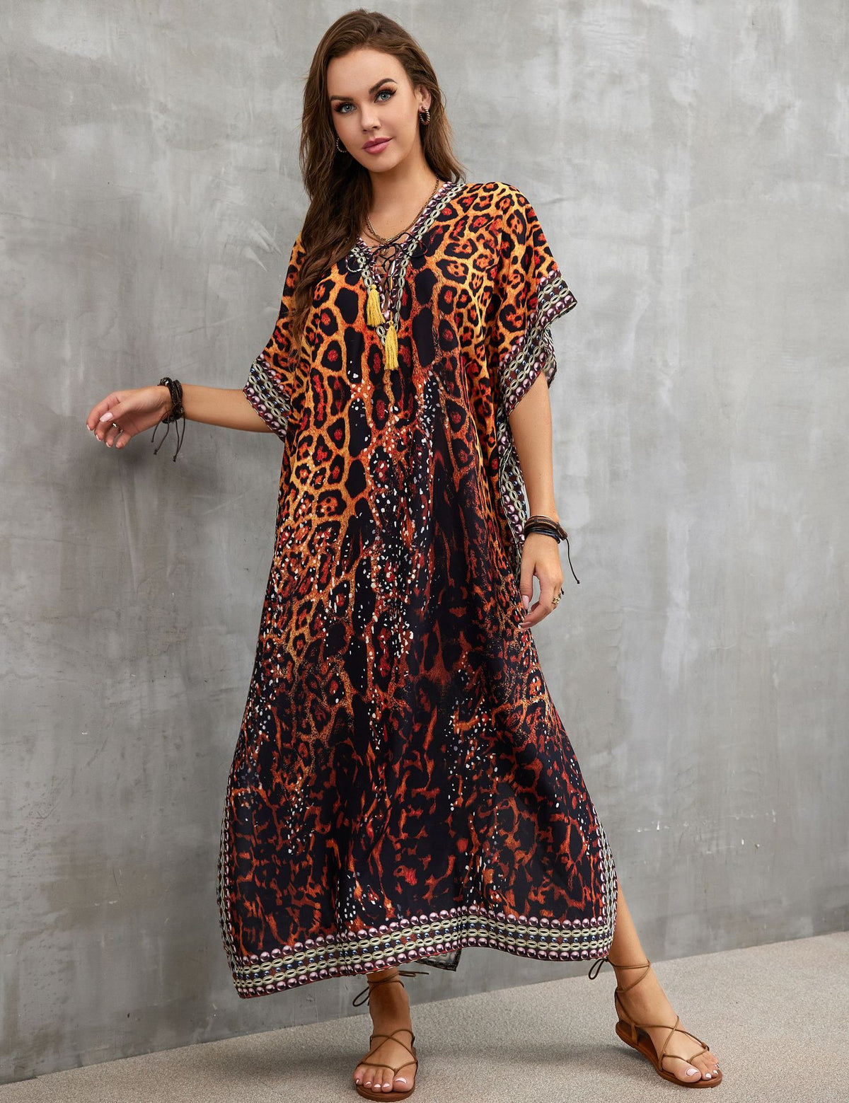 Printed Beach Cover-Up