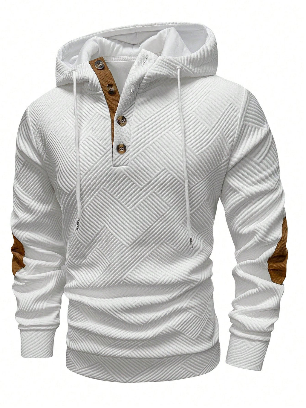 Men's Jacquard Hooded Sweatshirt
