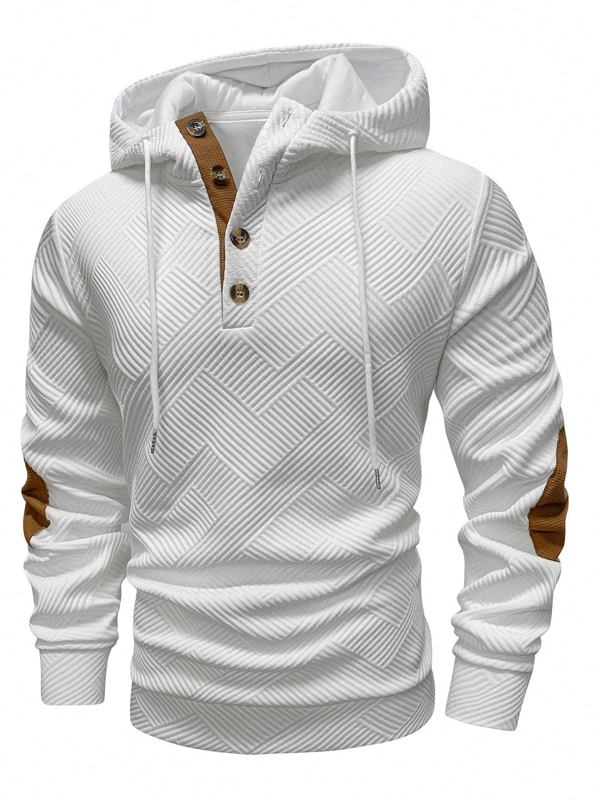 Men's Jacquard Hooded Sweatshirt
