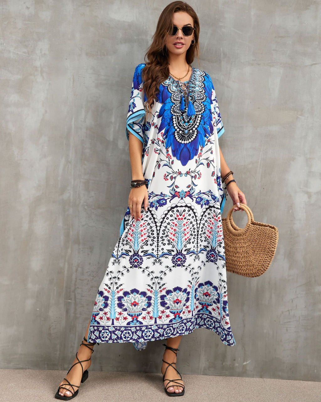 Printed Beach Cover-Up