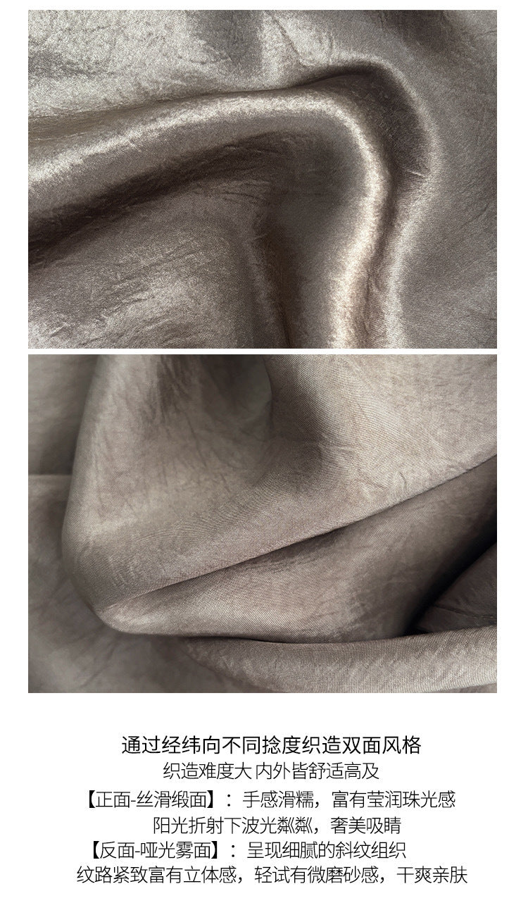 Women’s Pleated Satin-Style Dress