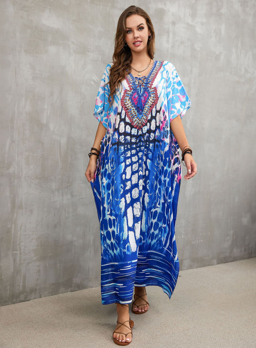 Printed Beach Cover-Up