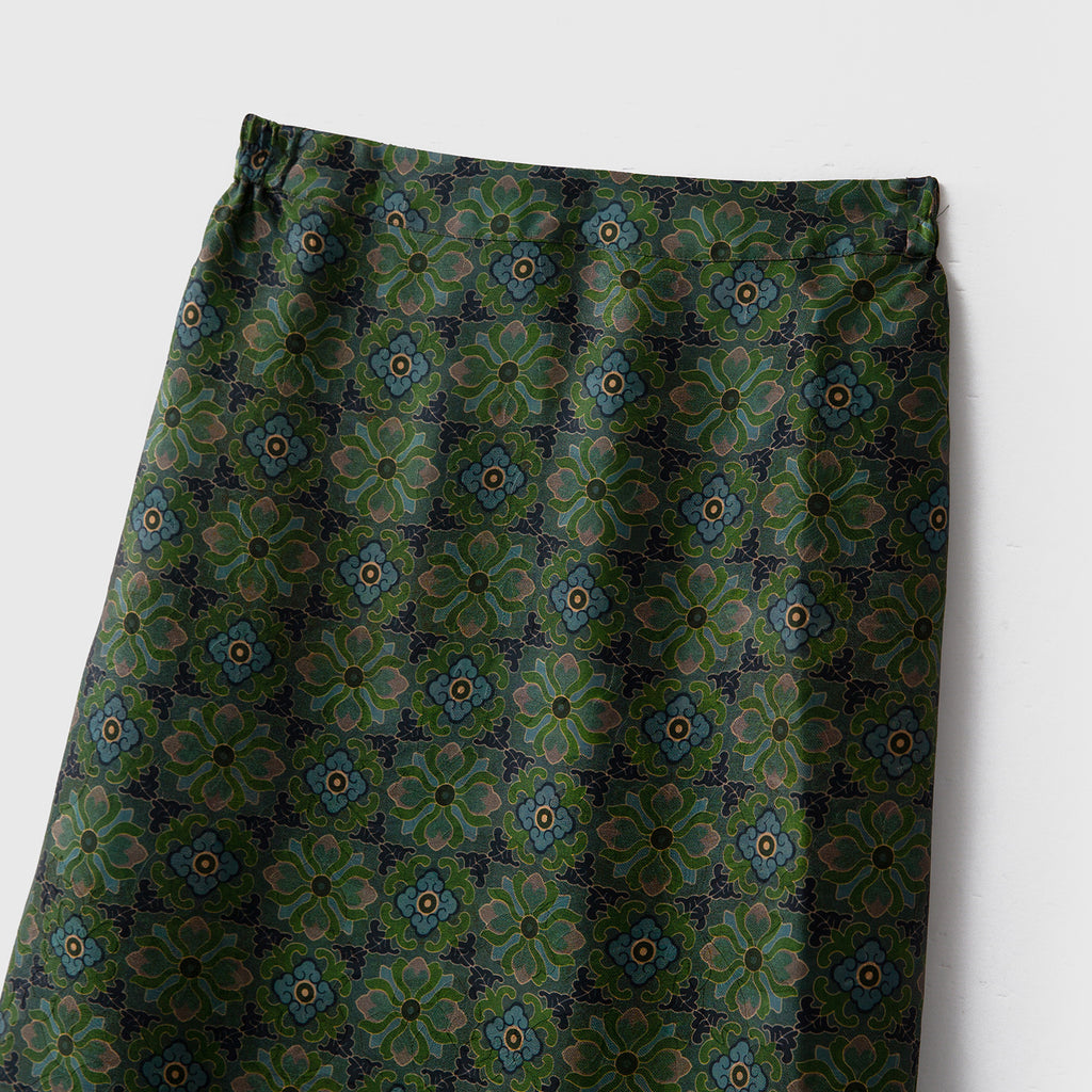 Women’s Mulberry Silk Printed Maxi Skirt