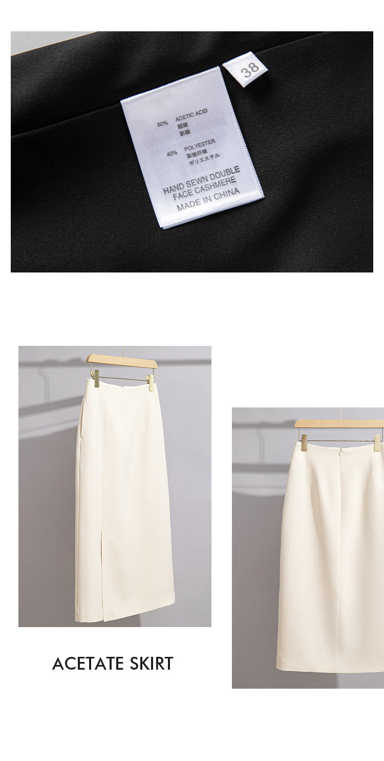Women’s Acetate Slit Skirt
