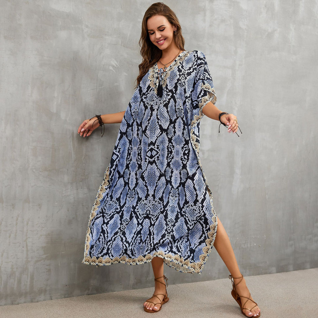 Printed Beach Cover-Up