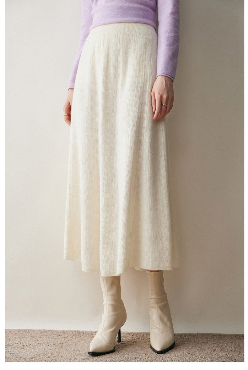 Women’s Cashmere-Style A-Line Skirt
