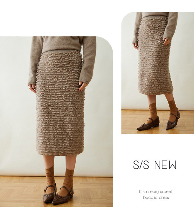 Women’s Cashmere-Style Knit Skirt