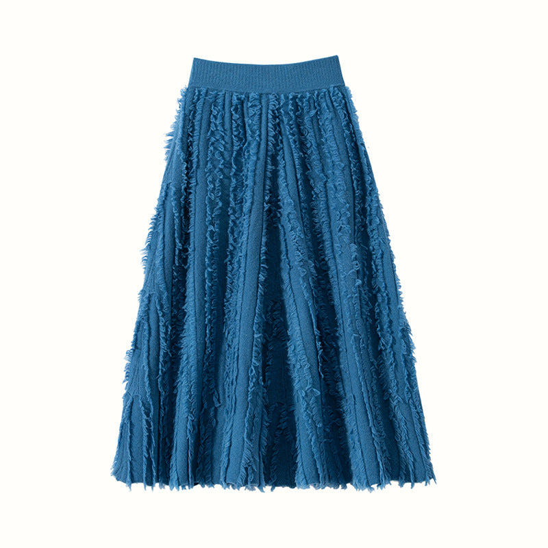 Women’s Cashmere A-Line Midi Skirt