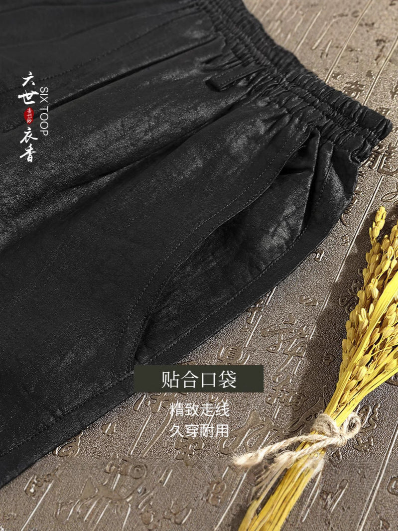 Men’s Mulberry Silk Trousers