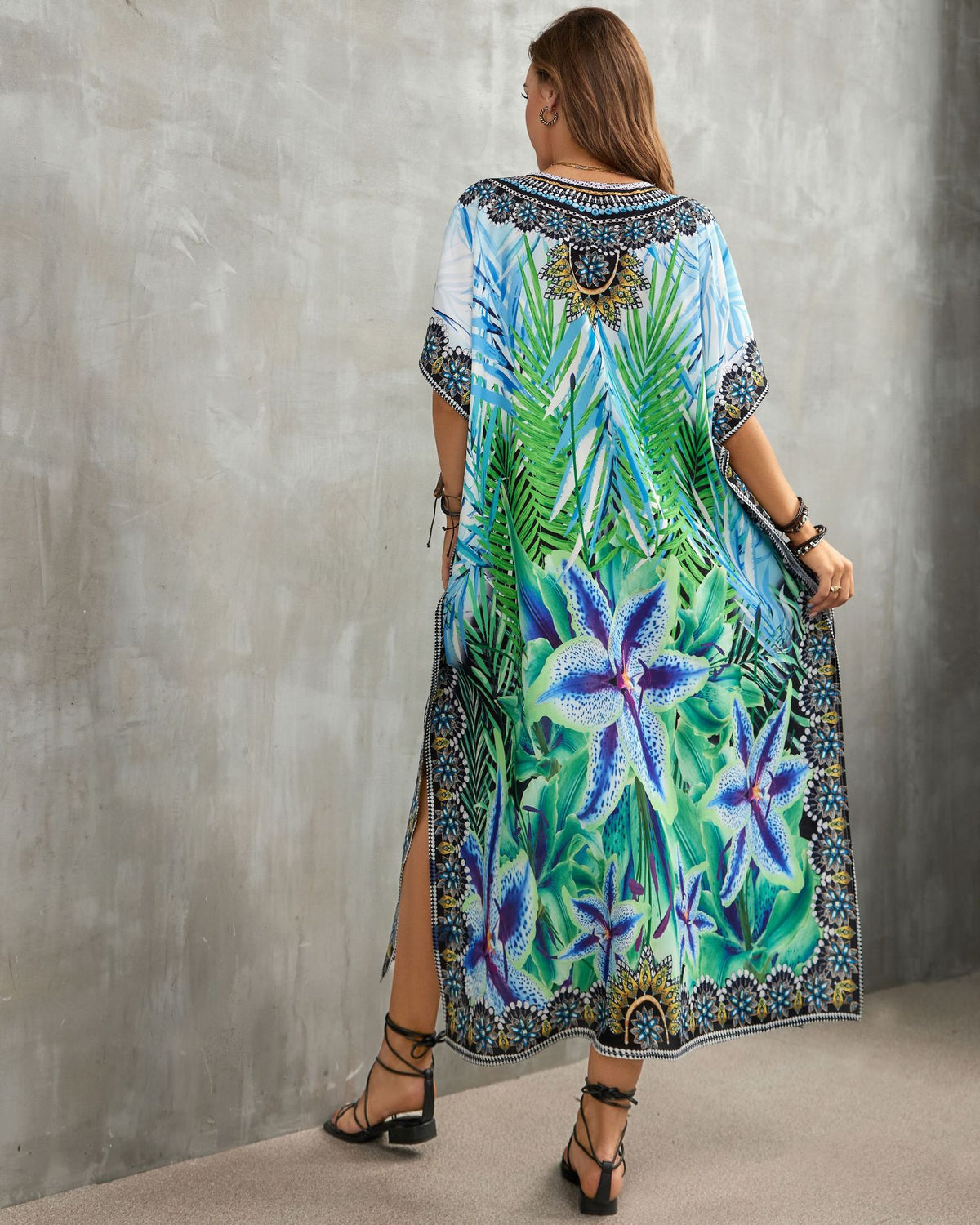 Printed Beach Cover-Up