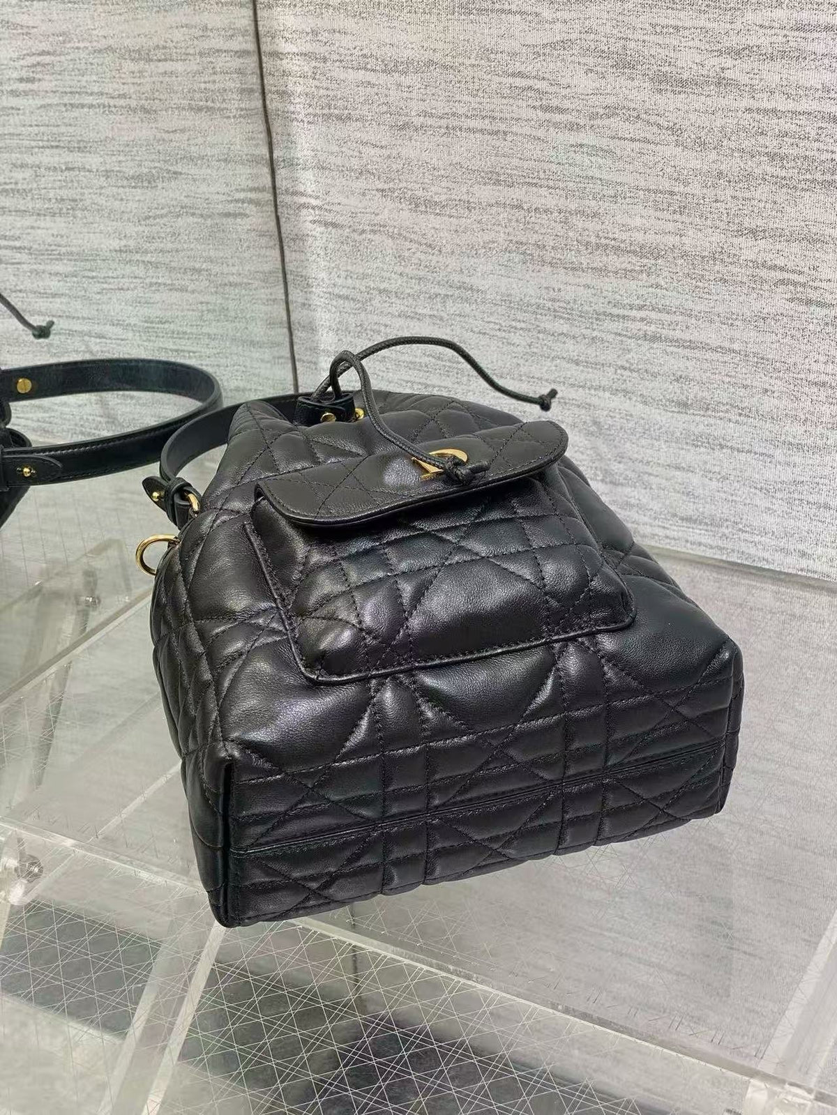 Genuine Leather Bucket Bag