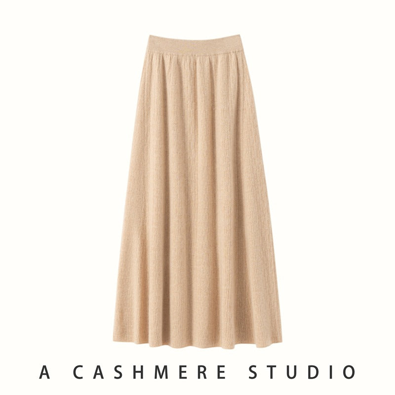 Women’s Cashmere-Style A-Line Skirt