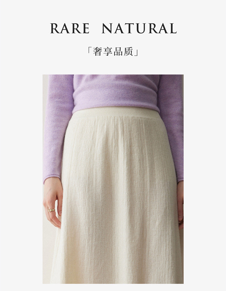 Women’s Cashmere-Style A-Line Skirt