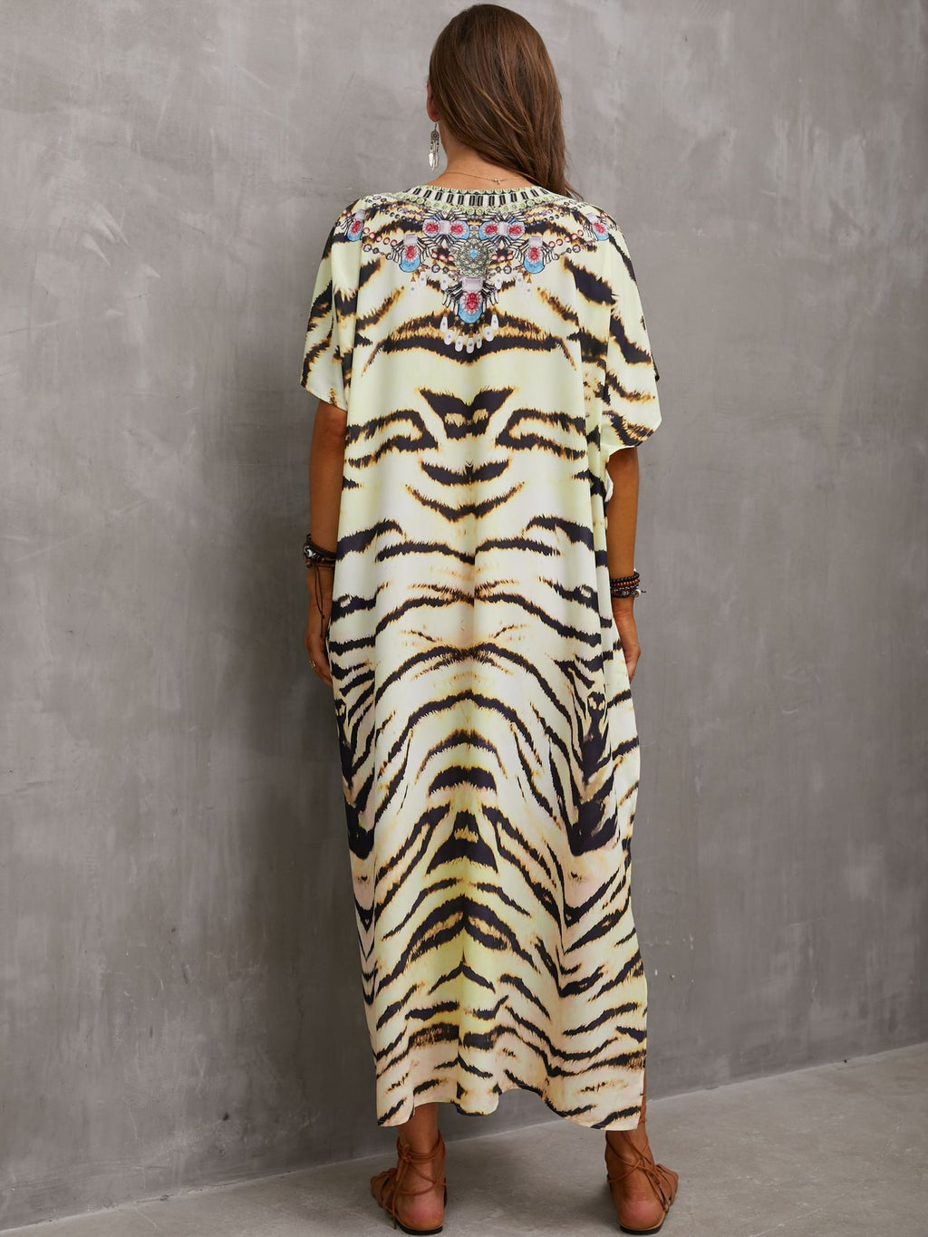 Printed Beach Cover-Up