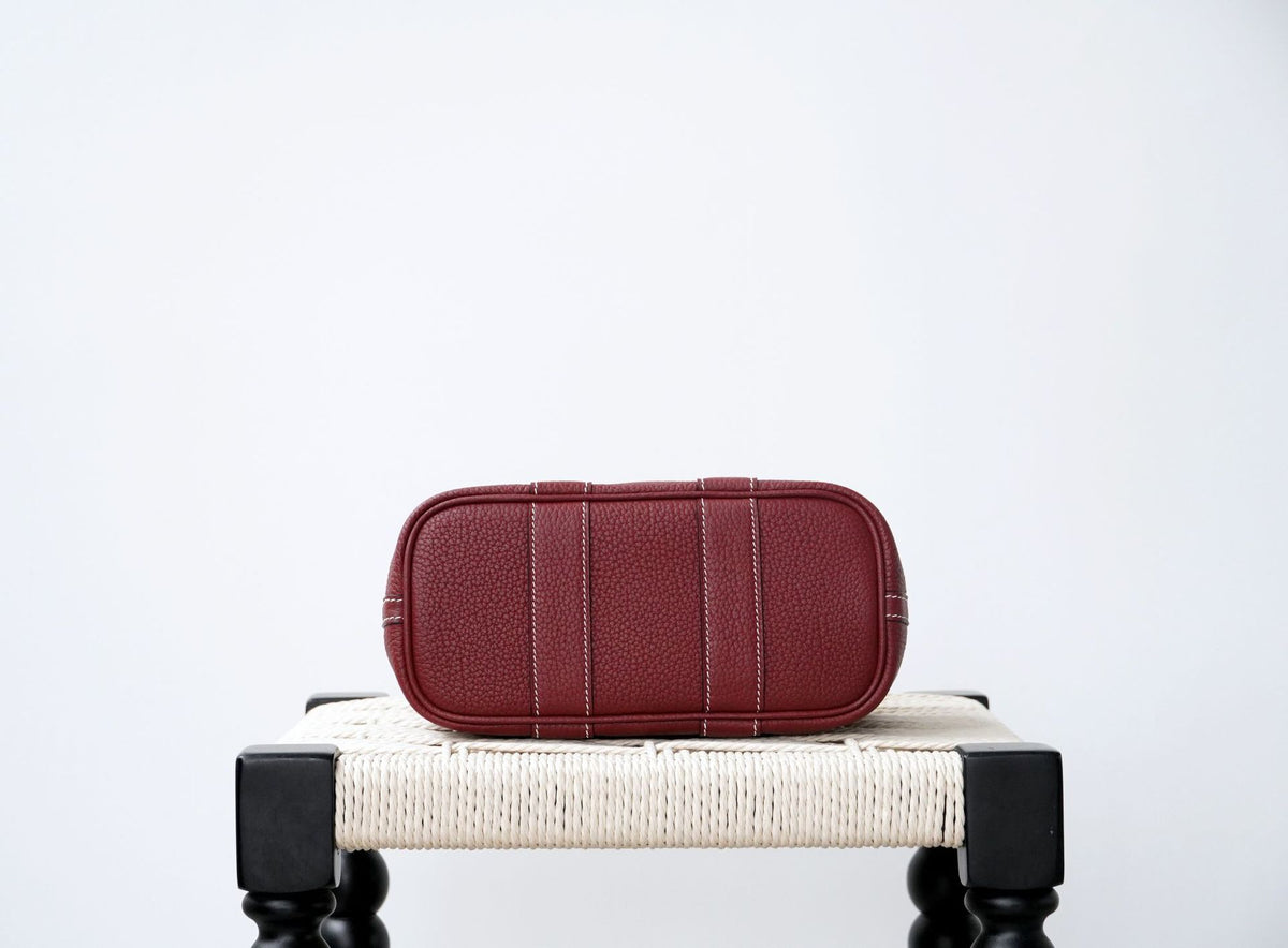 Mini Garden Genuine Leather Handbag