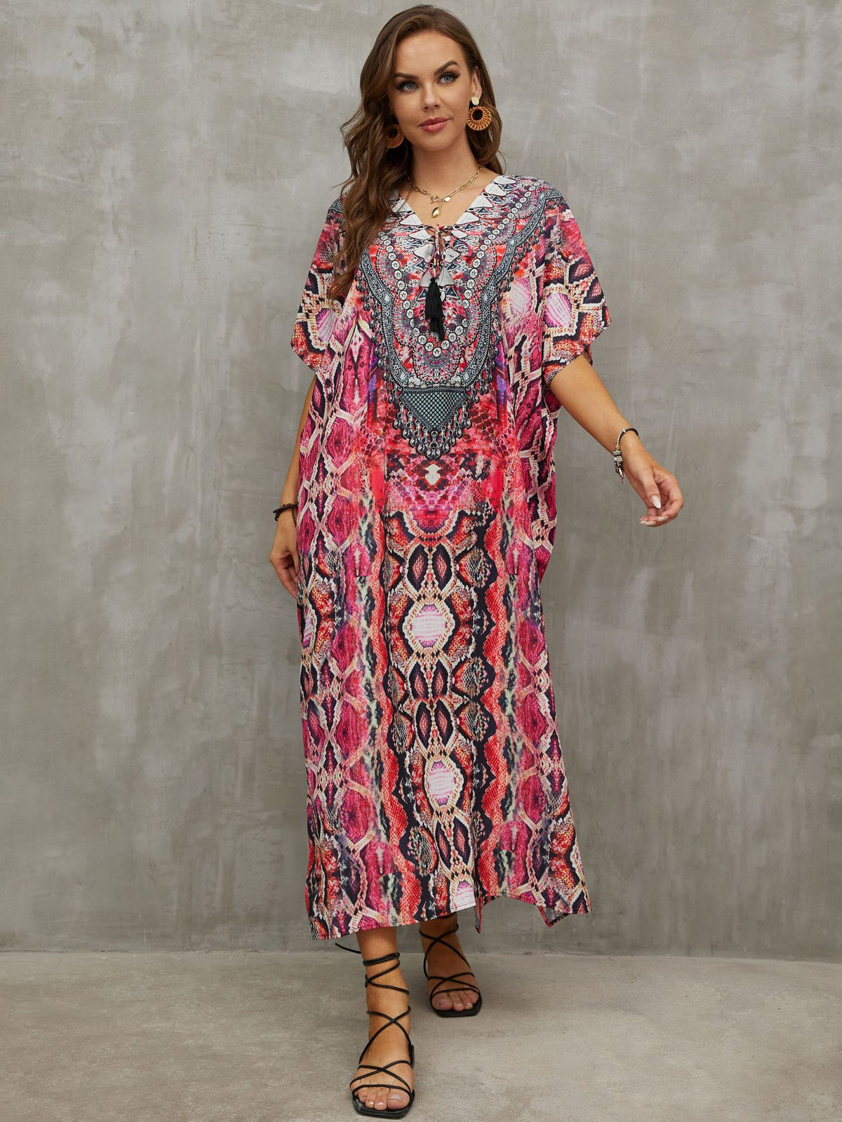 Printed Beach Cover-Up