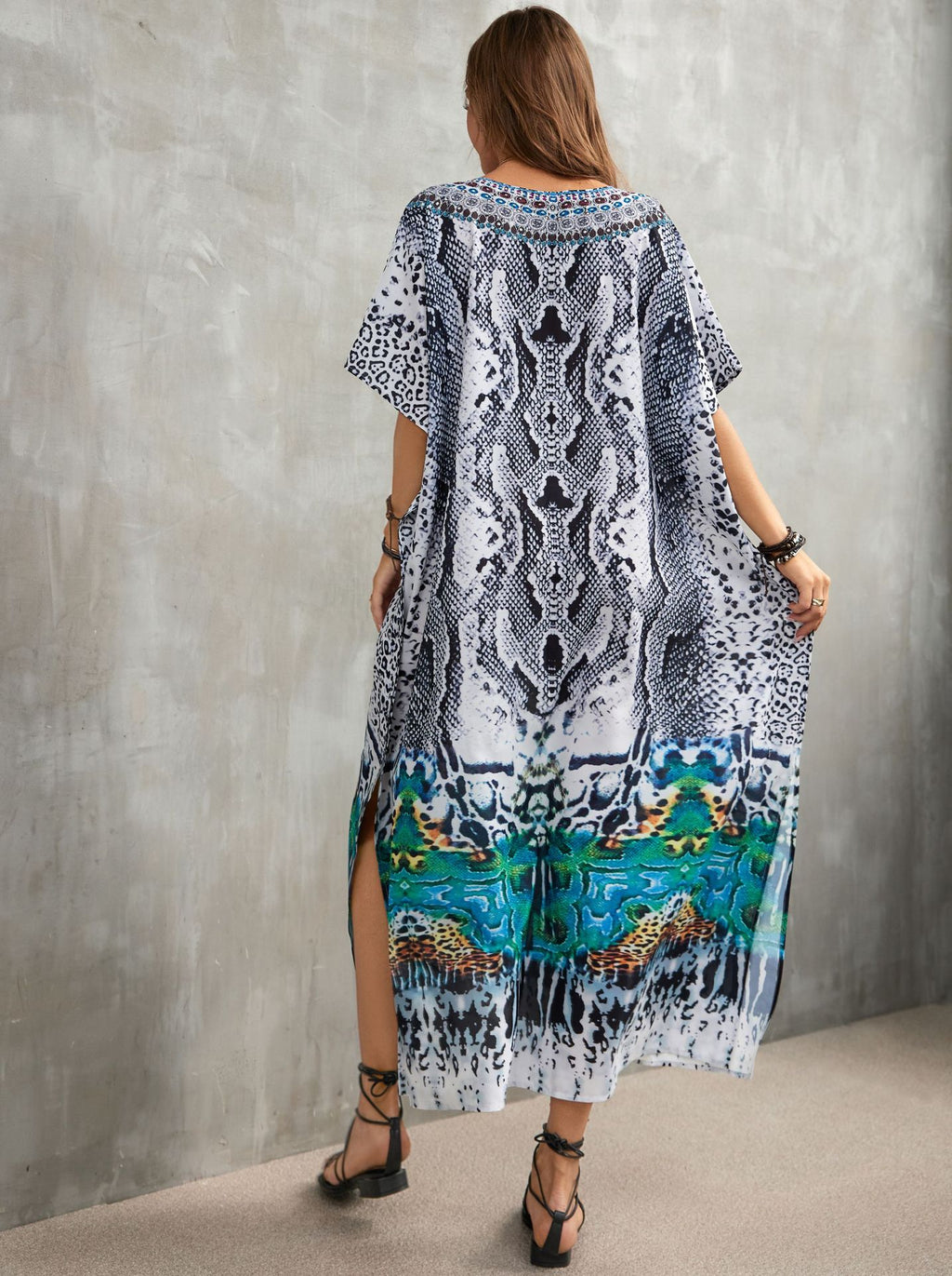 Printed Beach Cover-Up