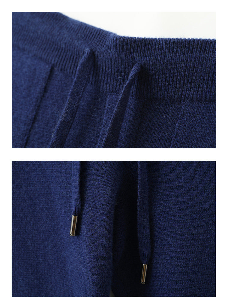 Men’s Cashmere-Wool Straight-Leg Pants