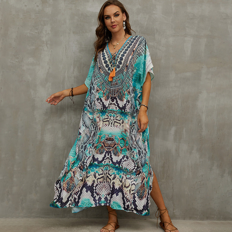 Printed Beach Cover-Up