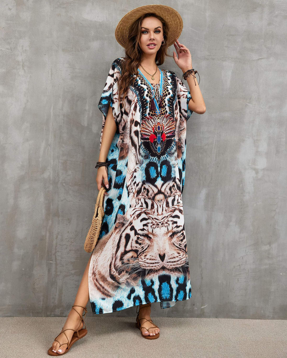Printed Beach Cover-Up