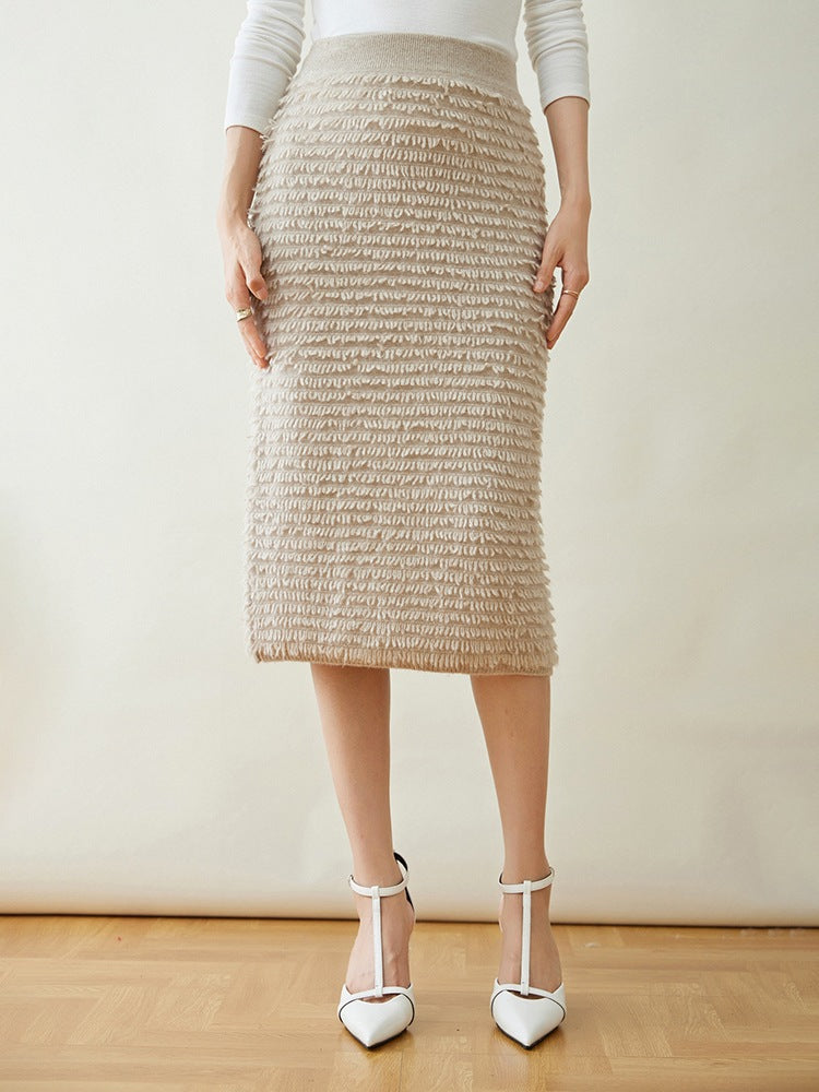 Women’s Cashmere-Style Knit Skirt