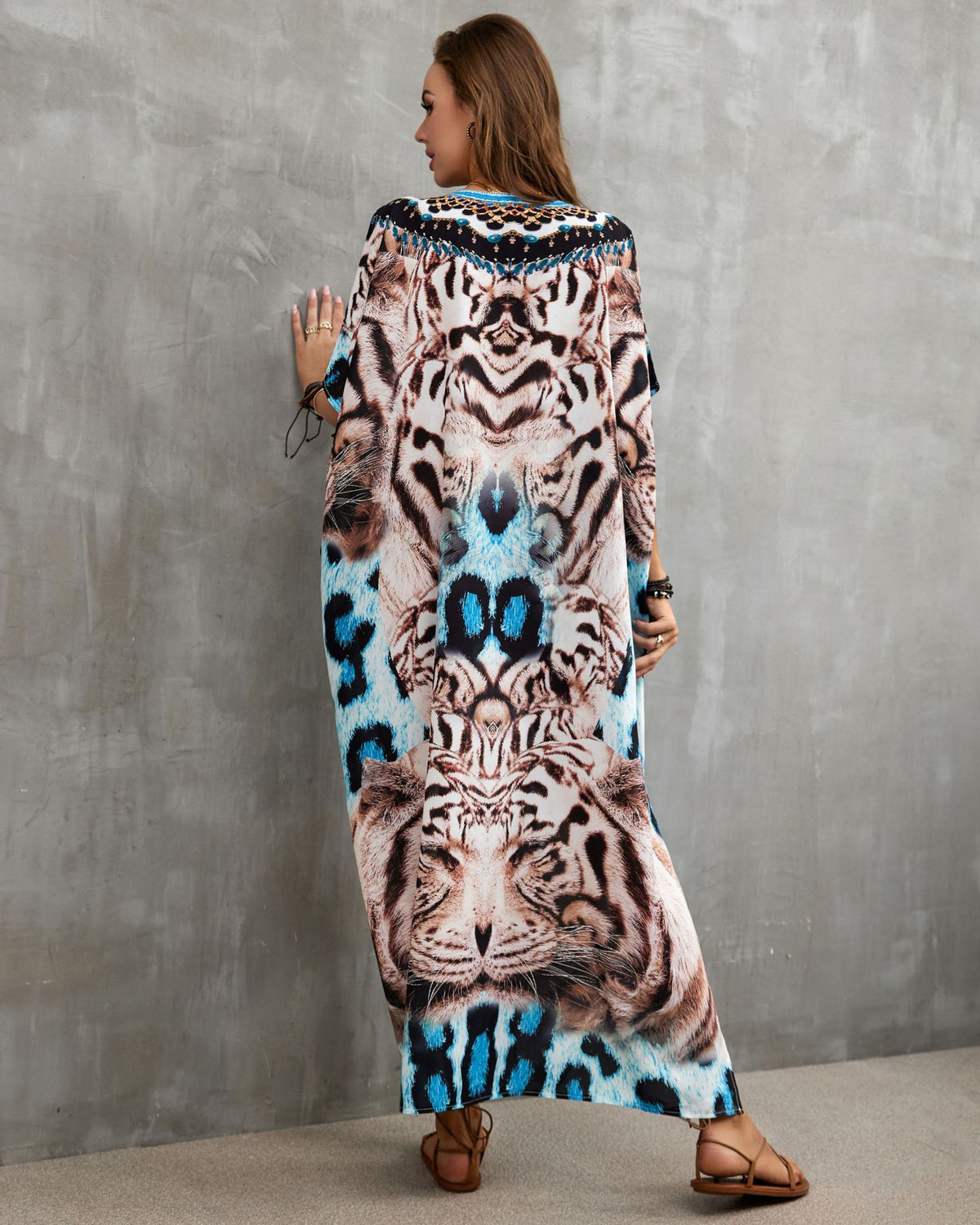 Printed Beach Cover-Up