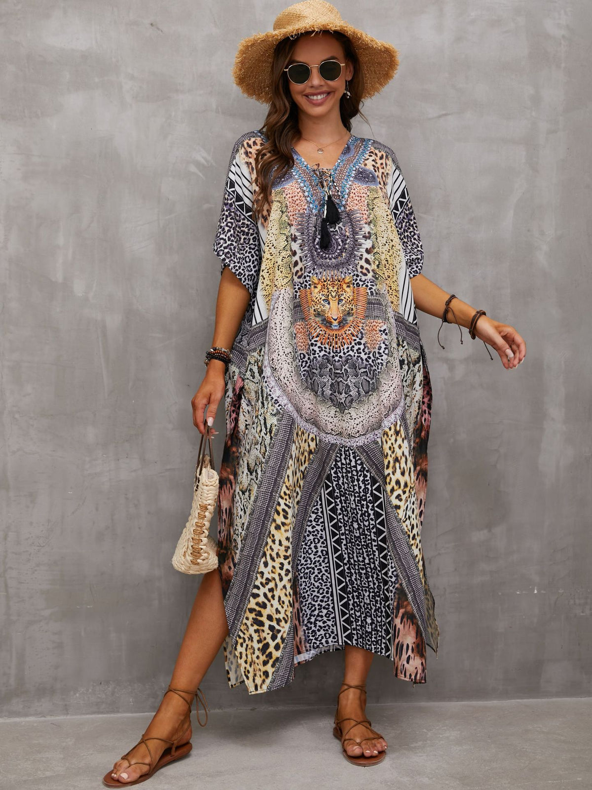 Printed Beach Cover-Up