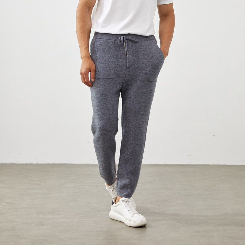 Men’s Cashmere-Wool Straight-Leg Pants