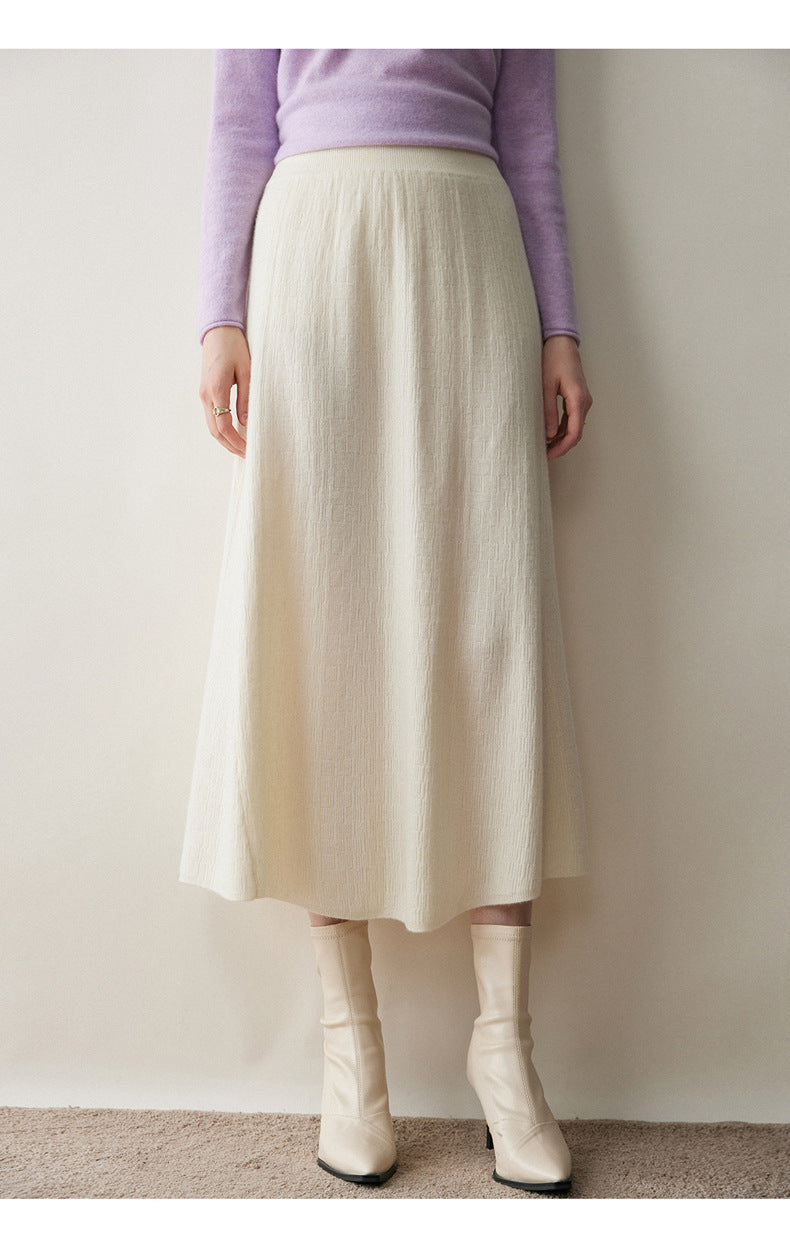 Women’s Cashmere-Style A-Line Skirt