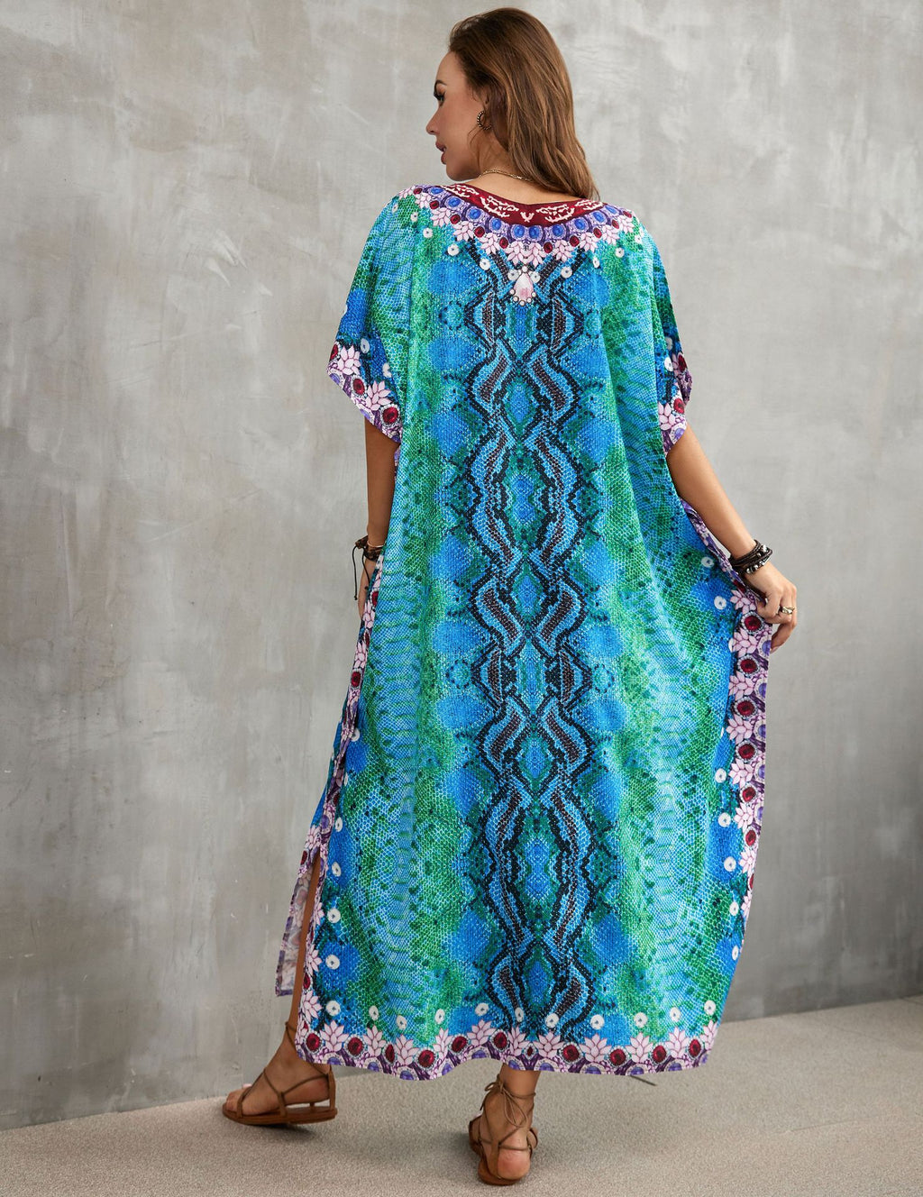 Printed Beach Cover-Up