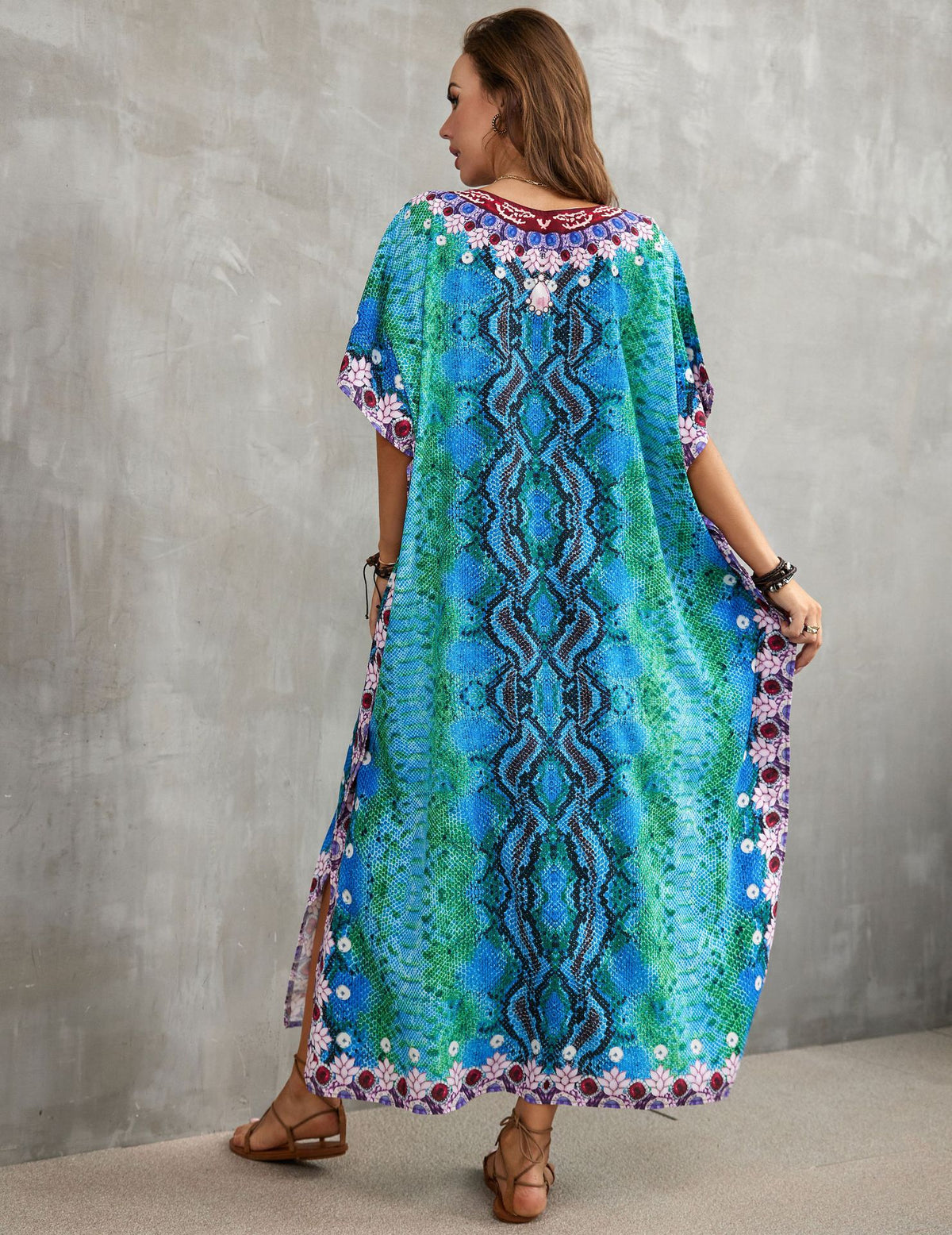 Printed Beach Cover-Up