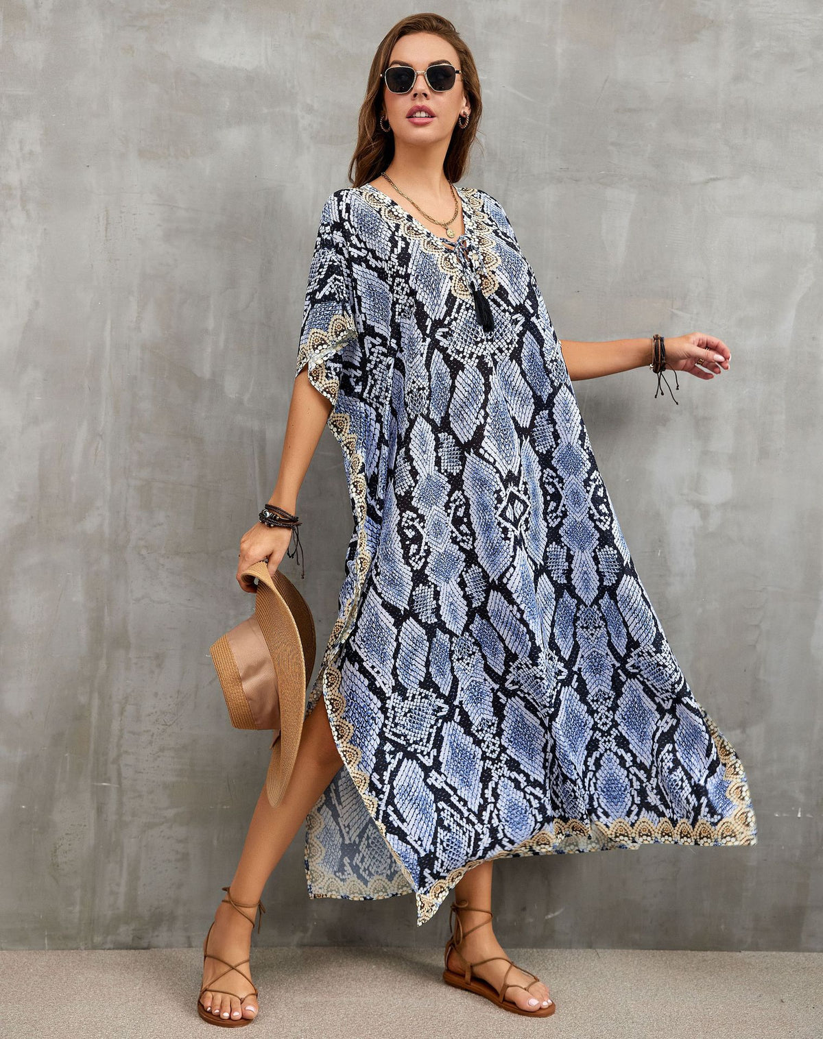 Printed Beach Cover-Up